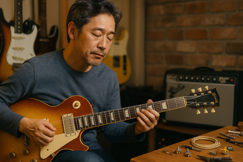 ヴィンテージギターの今後の価値と需要の見通しを考えるギタリスト